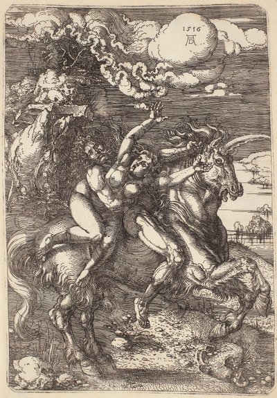 Abduction on a Unicorn by Albrecht Dürer