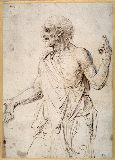 An Old Man Gesticulating by Albrecht Dürer
