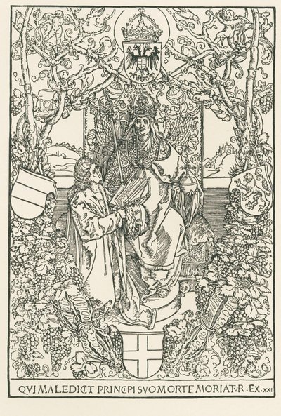 Celtes Presents His Work to Emperor Maximilian, Printed for the Sodalitas Celtica, Nuremberg by Albrecht Dürer or Duerer