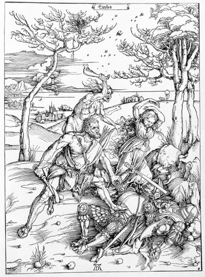 Hercules Killing the Molionides by Albrecht Dürer or Duerer