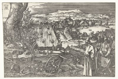 Landscape with cannon by Albrecht Dürer or Duerer