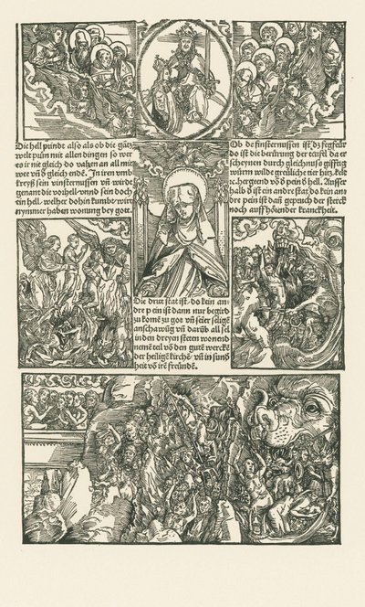 Saint Birgitta and the Virgin Interceding for the Damned by Albrecht Dürer or Duerer