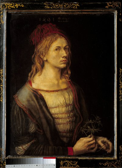 Self Portrait with a Thistle by Albrecht Dürer