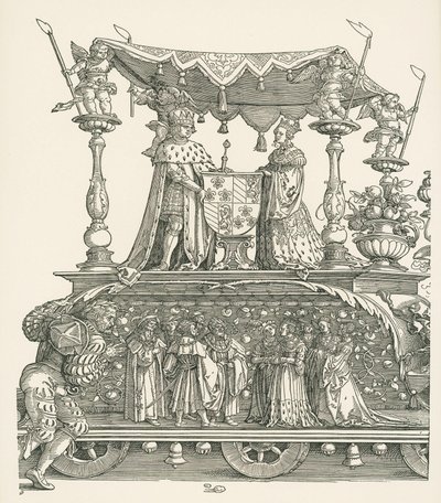The Small Triumphal Car or The Burgundian Marriage by Albrecht Dürer or Duerer