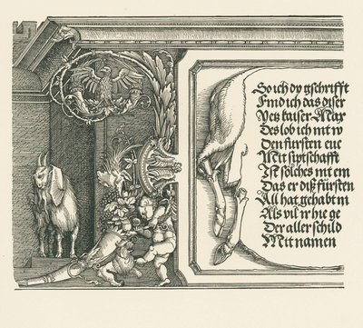 Triumphal Arch for Emperor Maximilian I by Albrecht Dürer or Duerer