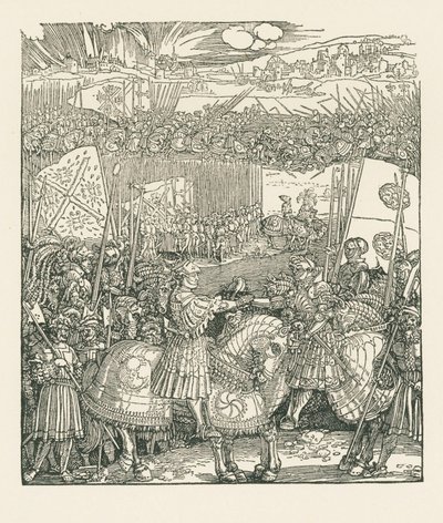Triumphal Arch for Emperor Maximilian I by Albrecht Dürer or Duerer
