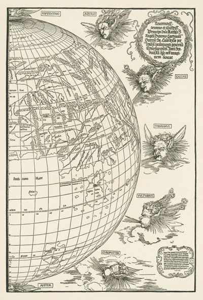 World Map of Johannes Stabius by Albrecht Dürer or Duerer
