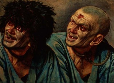 Two Versions of the Head of a Slave with a Rope around his Neck, study for 