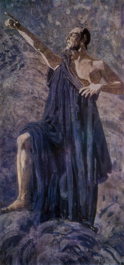 Russian opera singer Feodor Chaliapin in the title role in Arrigo Boito