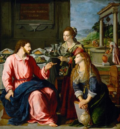 Christ at the House of Martha and Mary by Alessandro Allori