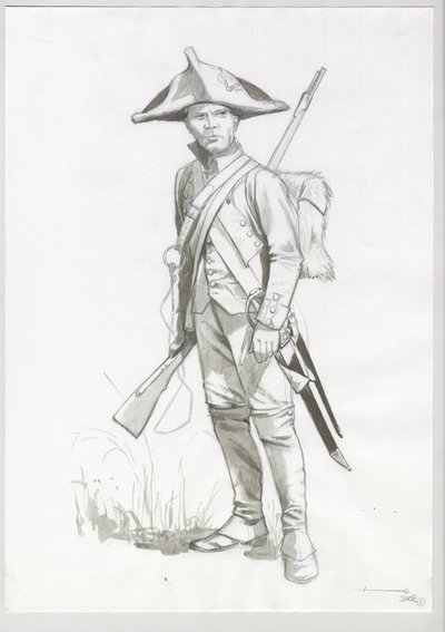 First Empire (1804-1814 and 1815): costume of a Napoleonic army soldier, French gunner by Alessandro Lonati