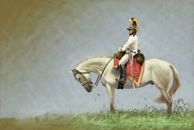 First Empire: soldier of the Austrian cavalry by Alessandro Lonati