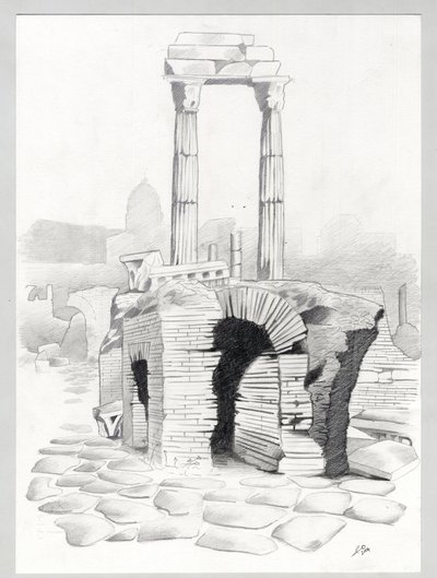 Ruins of the Roman era in Rome, Forum by Alessandro Lonati