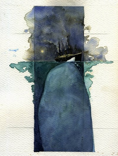 View of the Titanic at the Time of the Sinking on April 14-15, 1912 by Alessandro Lonati