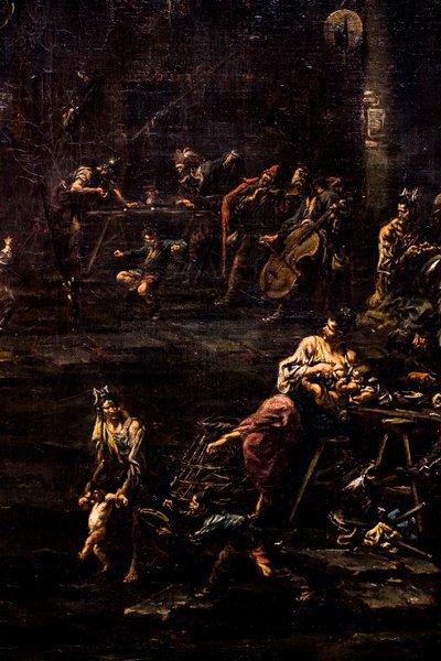 Gamblers, Soldiers and Vagabonds, ca. 1720/30 by Alessandro Magnasco