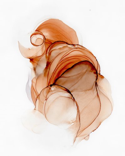 Earthy Abstract Flow by Alevtina Shelest