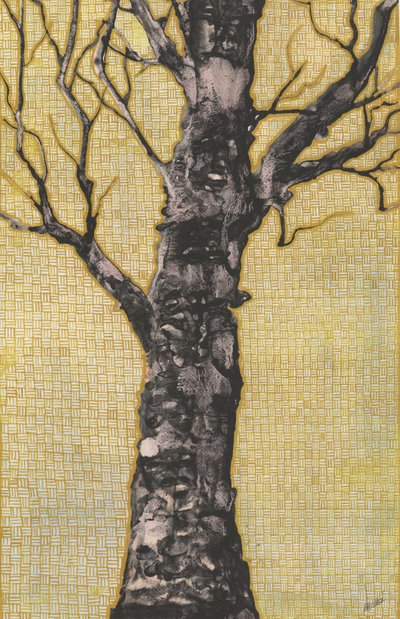 Bare Tree on Gold by Alex Walsh