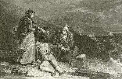 Lumburgh Head, from Jarlshof, Shipwreck of Cleveland by Alexander Chisholm