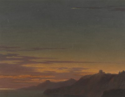 Close of the Day- Sunset on the Coast by Alexander Cozens