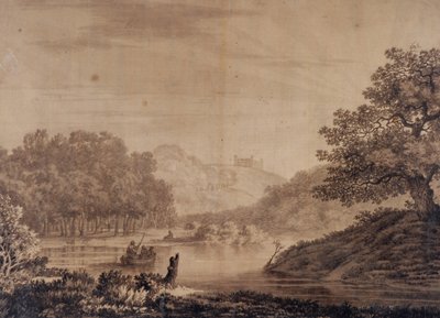 Italian landscape by Alexander Cozens