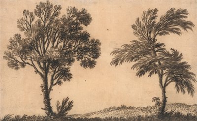 Study of Two Willows by Alexander Cozens
