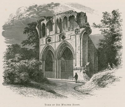 Dryburgh Abbey, Tomb of Sir Walter Scott by Alexander Francis Lydon