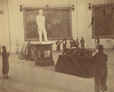 Thaddeus Stevens Lying in State in the Rotunda of the Capitol at Washington, 1867 by Alexander Gardner