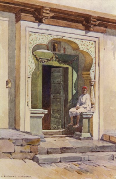 A Doorway, Poona by Alexander Henry Hallam Murray