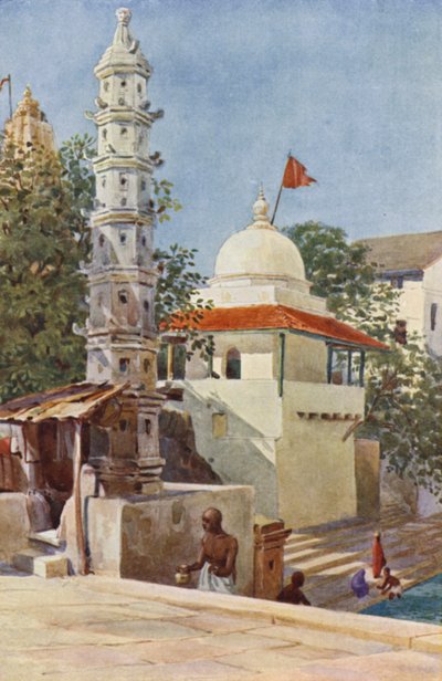 The Walkeshwar Temple, Bombay by Alexander Henry Hallam Murray