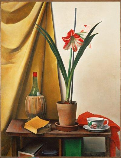 Still Life III with Amaryllis by Alexander Kanoldt