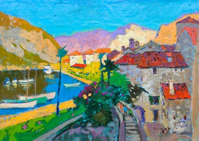 Colorful Mediterranean Village by Alexander Shandor