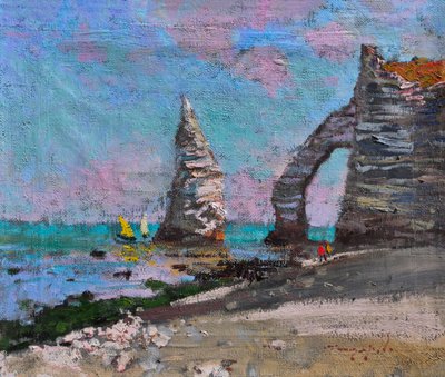 Etretat Cliffs and Arch by Alexander Shandor