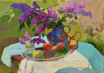 Sunny Lilac Still Life by Alexander Shandor