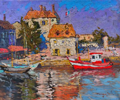 Vibrant Boats Harbor by Alexander Shandor