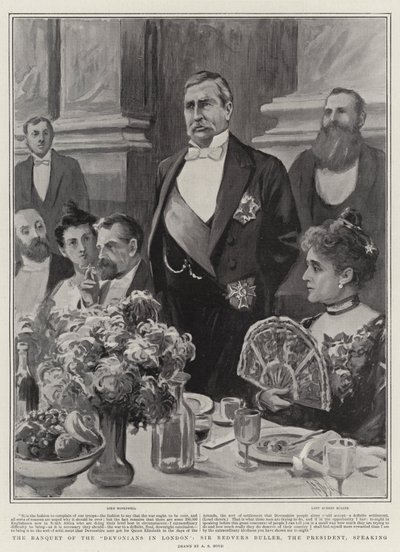 The Banquet of the Devonians in London, Sir Redvers Buller, the President, Speaking by Alexander Stuart Boyd