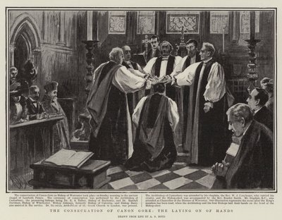 The Consecration of Canon Gore, the Laying on of Hands by Alexander Stuart Boyd