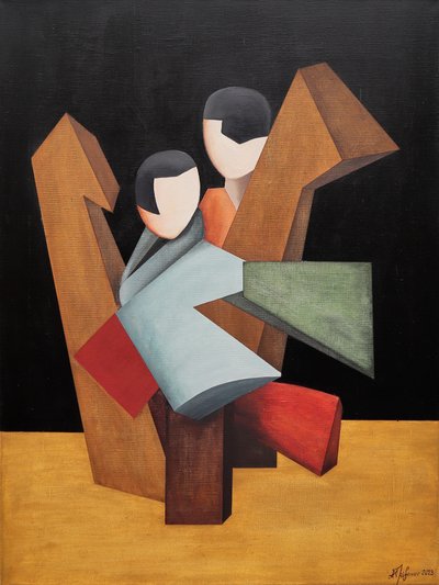 Geometric Couple Embrace by Alexander Trifonov