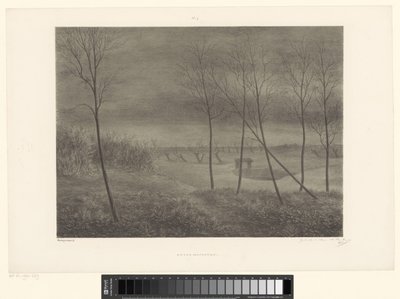 Landscape at Night by Alexander Ver Huell (signed by artist)