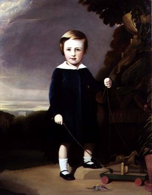 Portrait of a Child with a Wooden Top by Alexander Young