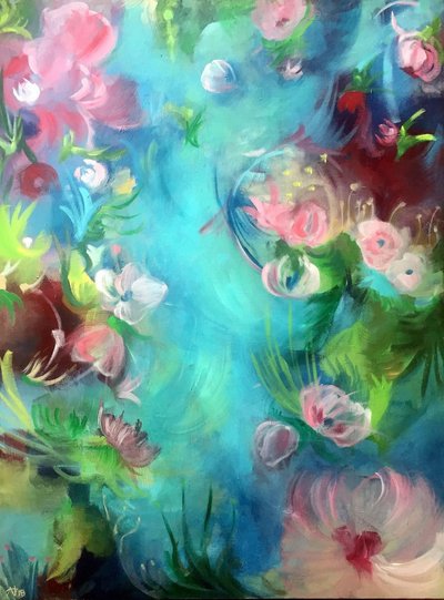 Dreamy Floral Garden by Alexandra Higgins