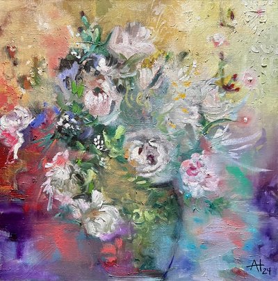 Vibrant Abstract Bouquet by Alexandra Higgins