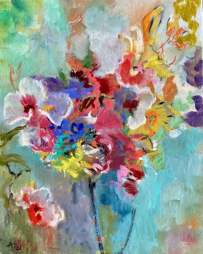 Vibrant Floral Bloom by Alexandra Higgins
