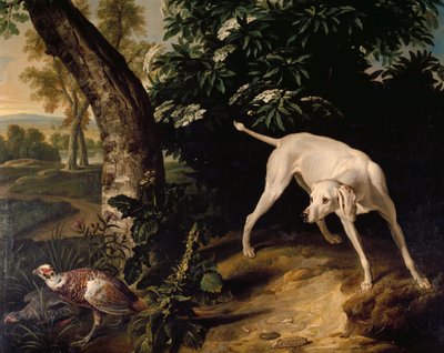 Hunting scene (detail) by Alexandre Francois Desportes