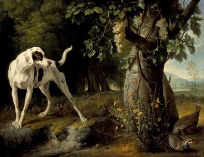 Landscape with a Dog and Partridges, 1719 by Alexandre Francois Desportes