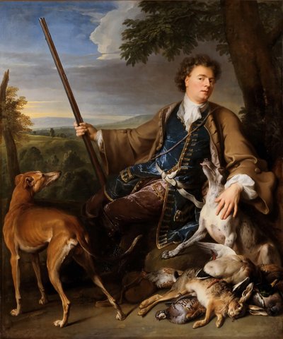 Self-Portrait in Hunting Dress by Alexandre Francois Desportes