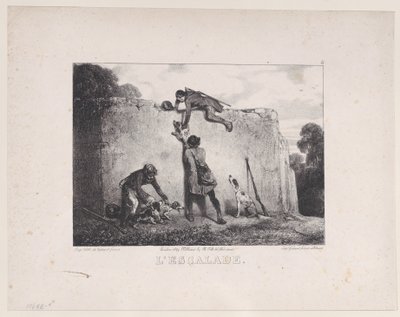 The Climb, from the Series Hunting Scenes by Alexandre Gabriel Decamps
