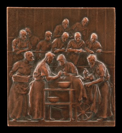 Monod Demonstrating a Procedure in the Operating Theatre (reverse) by Alexandre Louis Marie Charpentier