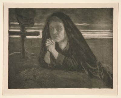 Untitled Study of a Woman Praying at a Soldier