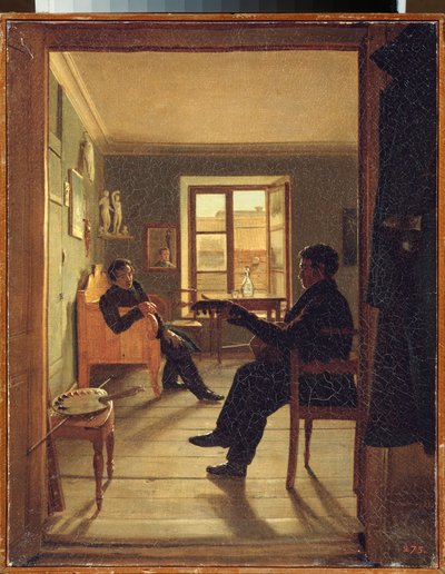The Workshop of the Chernetsov Brothers by Alexei Vasilievich Tyranov