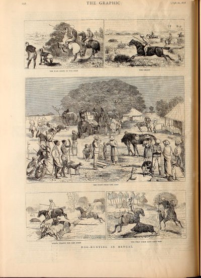 Hog-Hunting in Bengal by Alfred Chantrey Corbould